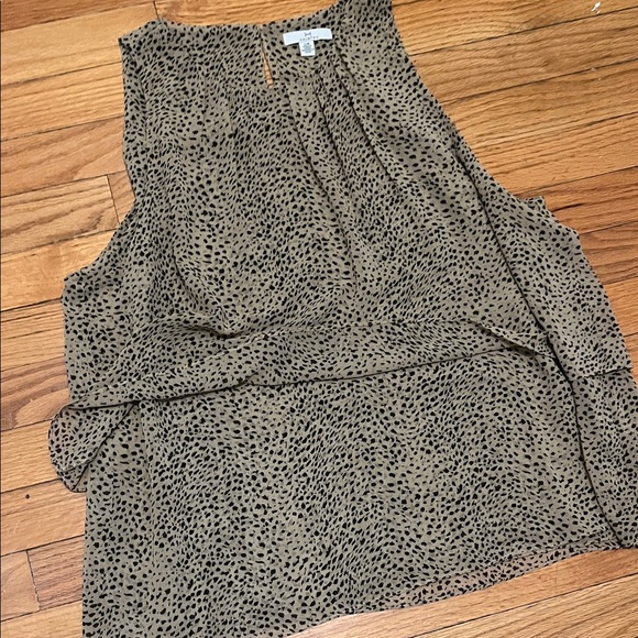 H by Halston Beige Patterned Blouse - Picture 4 of 6